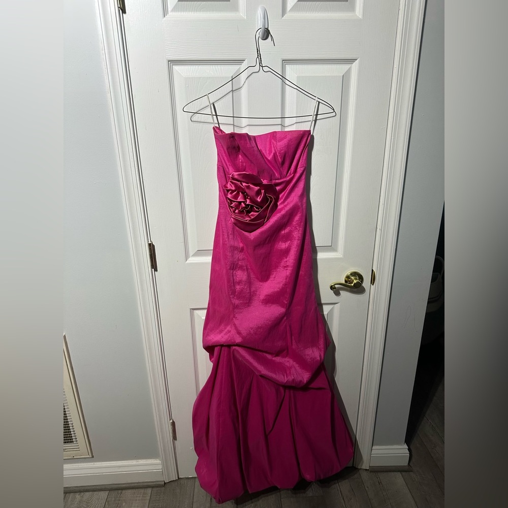 Vintage Hot Pink Prom Dress